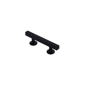 دستگیره کابینتی دو پیچ مدل PILLAR سایز 64 Black زئوس ZEUS 1*H82