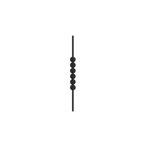 دستگیره کابینتی HTN مدل PETRA کد EKS3041-128-350 مشکی مات 1* H62