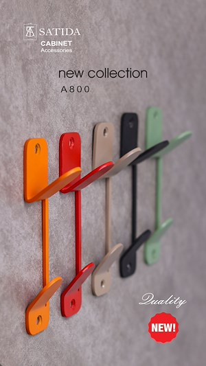 قلاب لباس مشکی مدل A800 ساتیدا SATIDA 1*G84