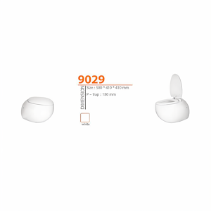 توالت فرنگی وال هنگ مدل WK-HT9029 سفید ورتا VERTA 12*8مریم