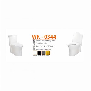 توالت فرنگی مدل WK-0344 مشکی ورتا VERTA 