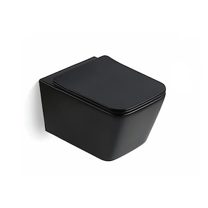 توالت فرنگی وال هنگ مشکی مات مدل TL-2008-VI (به سفارش اروپا) مرآس MERASSE نسترن25*12