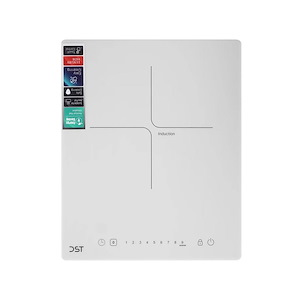 اجاق گاز شیشه ای برقی 1 شعله DST مدل I1-01W نسترن4*12