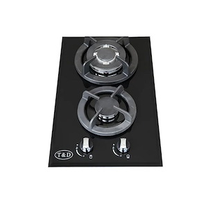 اجاق گاز شیشه ای برقی 2 شعله مدل TD129E تی اند دی T&D فرشته14*12
