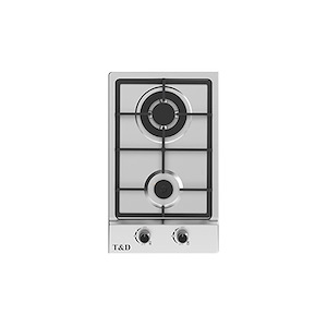 اجاق گاز استیل 2 شعله مدل TD127E تی اند دی T&D گلستان4*12