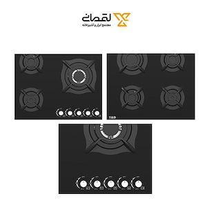 اجاق گاز شیشه ای 5 شعله مدل TD170E3 تی اند دی T&D گلستان4*12