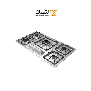 اجاق گاز 5 شعله استیل پلوپز وسط مدل S517 دیموند DEEMUND فرشته9*12