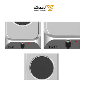 اجاق گاز برقی استیل 1 شعله مدل TD147E تی اند دی T&D 