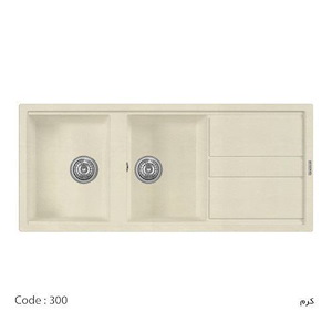 سینک ظرفشویی گرانیتی G-300 کرم جنرال GENERAL 12*B12