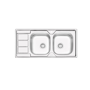 سینک ظرفشویی نیمه فانتزی راست مدل 4051 ایلیا استیل ILIA STEEL نسترن17*12