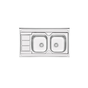 سینک ظرفشویی نیمه فانتزی چپ مدل 3051 ایلیا استیل ILIA STEEL نسترن8*12
