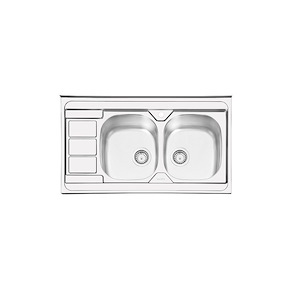 سینک ظرفشویی رو کار چپ مدل 1051 ایلیا استیل ILIA STEEL نسترن18*12