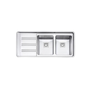 سینک ظرفشویی توکار راست مدل 2072 ایلیا استیل ILIA STEEL نسترن12*12