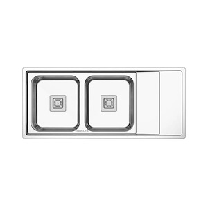 سینک ظرفشویی تو کار چپ فانتزی 50*120 مدل 235 دیموند DEEMUND نسترن18*12