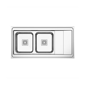 سینک ظرفشویی تو کار راست فانتزی 50*120 مدل 135 دیموند DEEMUND نسترن17*12