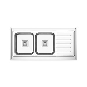 سینک ظرفشویی رو کار راست فانتزی 60*120 مدل 132 دیموند DEEMUND نسترن18*12