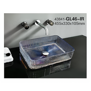 سنگ روشویی رنگین کمان 105*330 *455 مدل GL46-IR-PI مرآس MERASSE (به سفارش اروپا) لاله8*12