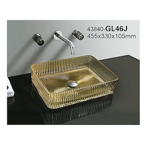 سنگ روشویی طلایی 105*330*455 مدل GL46-J-PI مرآس MERASSE (به سفارش اروپا) لاله8*12