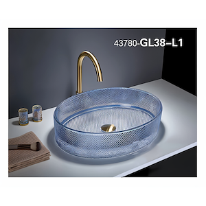 سنگ روشویی آبی 120*375*500 مدل GL38-L1-PI مرآس MERASSE (به سفارش اروپا) لاله3*12