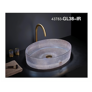 سنگ روشویی رنگین کمان 120*375*500 مدل GL38-IR-PI مرآس MERASSE (به سفارش اروپا) لاله 9*12
