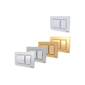 کلید فلاش تانک تو کار مستطیل کروم کلار KELAR 1*J63