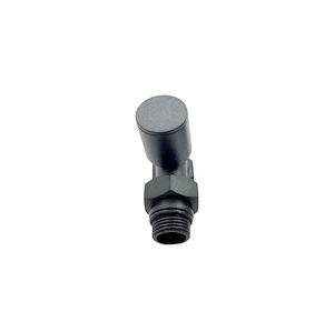 شیر حوله خشک کن گرد مشکی لوتوس LUTUS J72*1