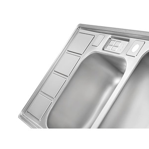 سینک ظرفشویی توکار راست مدل 2052 ایلیا استیل ILIA STEEL نسترن22*12