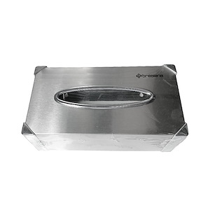 جا دستمال دیواری جعبه ای کروم خشدار BTB-110 S.A براسیانا BRASIANA 1*I41