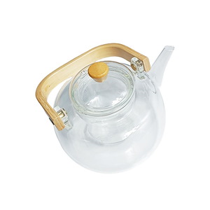 قوری پیرکس دسته چوبی کد 1019 گلدن هاوس GOLDEN HOUSE 