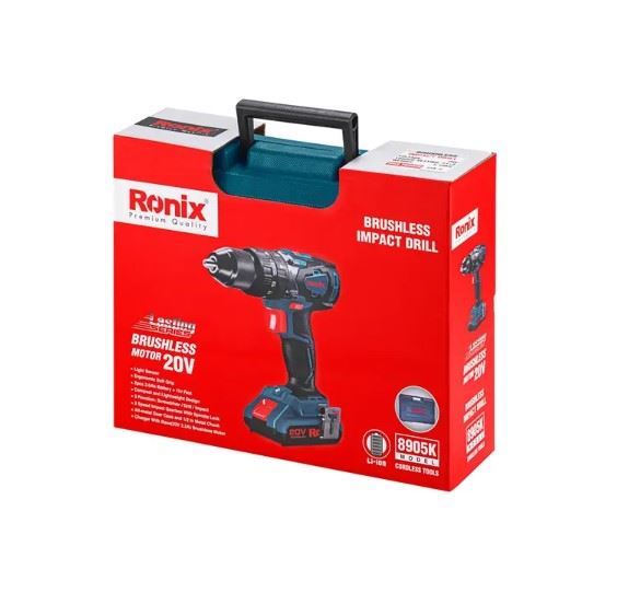 دریل شارژی 20 ولت مدل 8905K رونیکس RONIX 