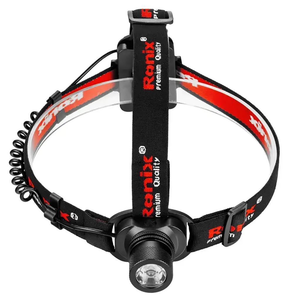 چراغ قوه هد بندی با برد 160 متر مدل 4282 رونیکس RONIX 1*G22