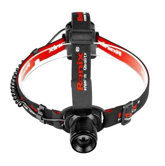 چراغ قوه هد بندی با برد 70 متر مدل 4280 رونیکس RONIX 1*G22