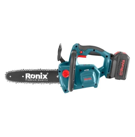 اره زنجیری شارژی براشلس 25 س.م 20  ولت مدل 8651 رونیکس RONIX 