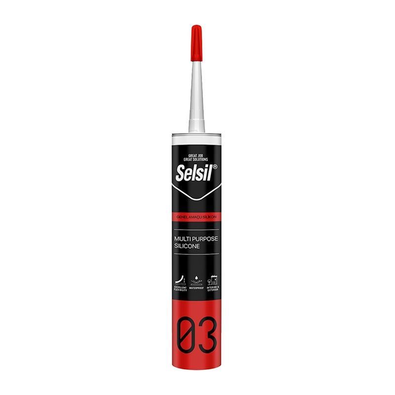 چسب آکواریوم 320 گرمی قهوه ای سل سیل SELSIL 1*K22