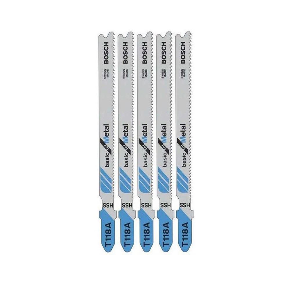 ست تیغه آهن بری اره عمودبر سری 5 عددی اصلی بوش BOSCH مدل T118A 1*HI02/3