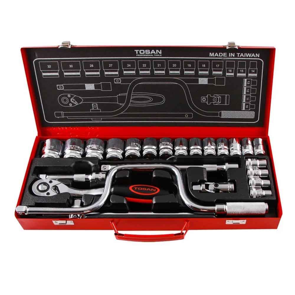 جعبه بکس 1/2 سری 24 پارچه 12پر توسن TOSAN مدل  T1252-24M 1*L61