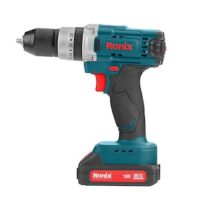 دریل شارژی چکشی 16 ولت مدل 8615 رونیکس RONIX 1*M52