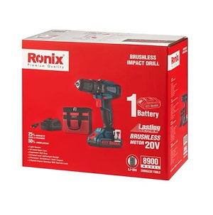 دریل شارژی 20 ولت مدل 8900 رونیکس RONIX 