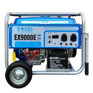 ژنراتور برق 7/5 کیلو وات بنزینی استارتی کد EX9500E اکسل EXCEL 
