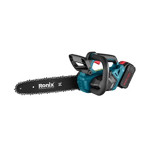 اره زنجیری شارژی براشلس 30 س.م 40 ولت 2 باتری مدل 8923-40V رونیکس RONIX 