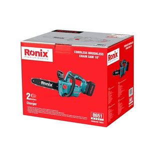 اره زنجیری شارژی براشلس 25 س.م 20  ولت مدل 8651 رونیکس RONIX 