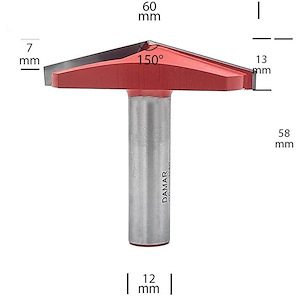 تیغ فرز نجاری (Vشکل) کد DM086004-150 S.A دامار DAMAR 