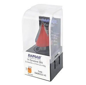 تیغ فرز نجاری (تیغ V شکل) کد DM-082223-45 دامار DAMAR 