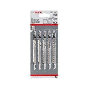 ست تیغه چوب اره عمود بر بلند سری 5 عددی بوش BOSCH مدل T301CD 1*HI02/3