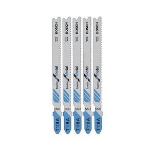 ست تیغه آهن بری اره عمودبر سری 5 عددی اصلی بوش BOSCH مدل T118A 1*HI02/3
