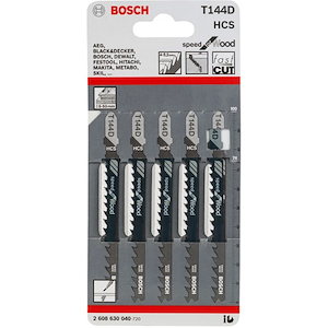 ست تیغه چوب اره عمودبر سری 5 عددی اصلی بوش BOSCH  مدل T144D 1*HI02/3
