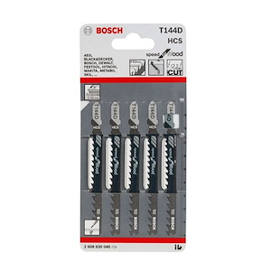 ست تیغه چوب اره عمودبر سری 5 عددی چینی بوش BOSCH مدل T144D 1*HI02/3