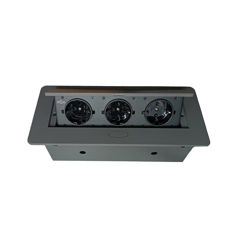 پریز برق مستطیلی تو کار طوسی کد ACS-G14 آما AMA 1*G24