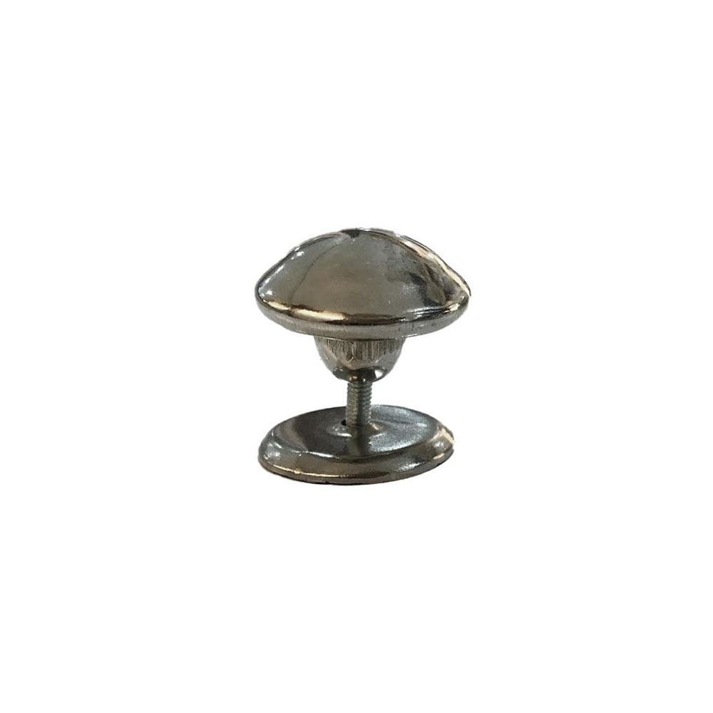 دستگیره کابینتی تک پیچ کروم مدل قارچی 1*H54  بابونه13*12