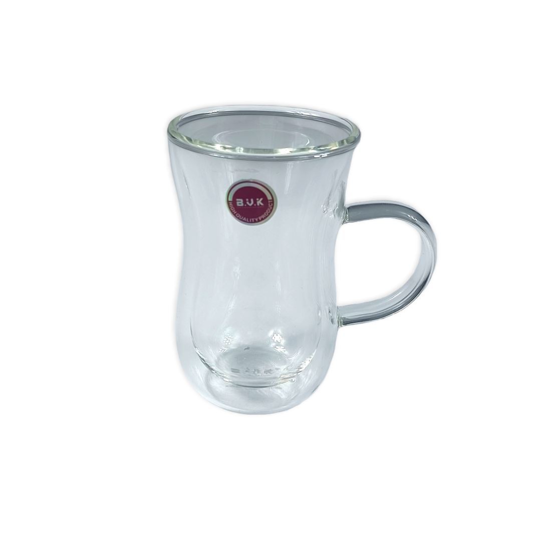 لیوان 2 جداره PIREX 80 ML دودی مدل VK316106 بی وی کی BVK 